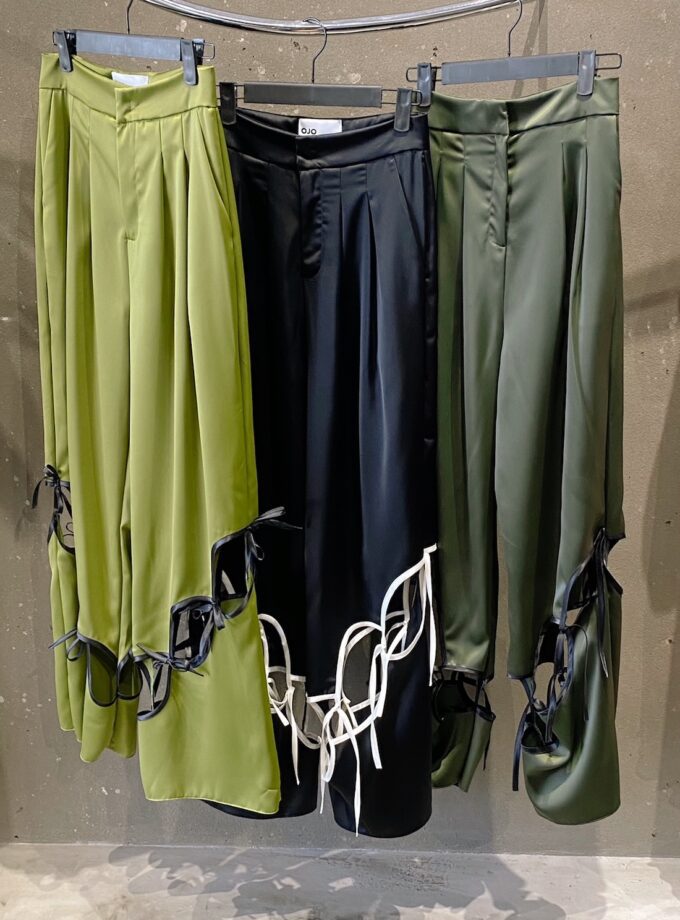 Cut Out Satin Pants