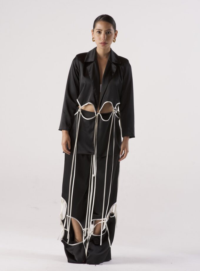 Cut Out Black Suit
