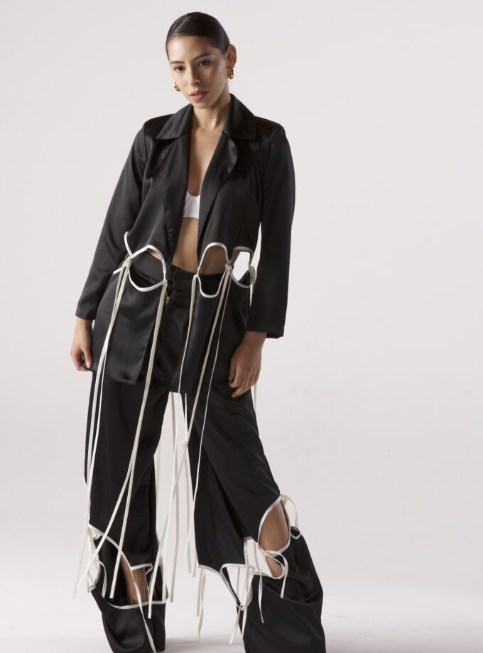 Cut Out Black Suit
