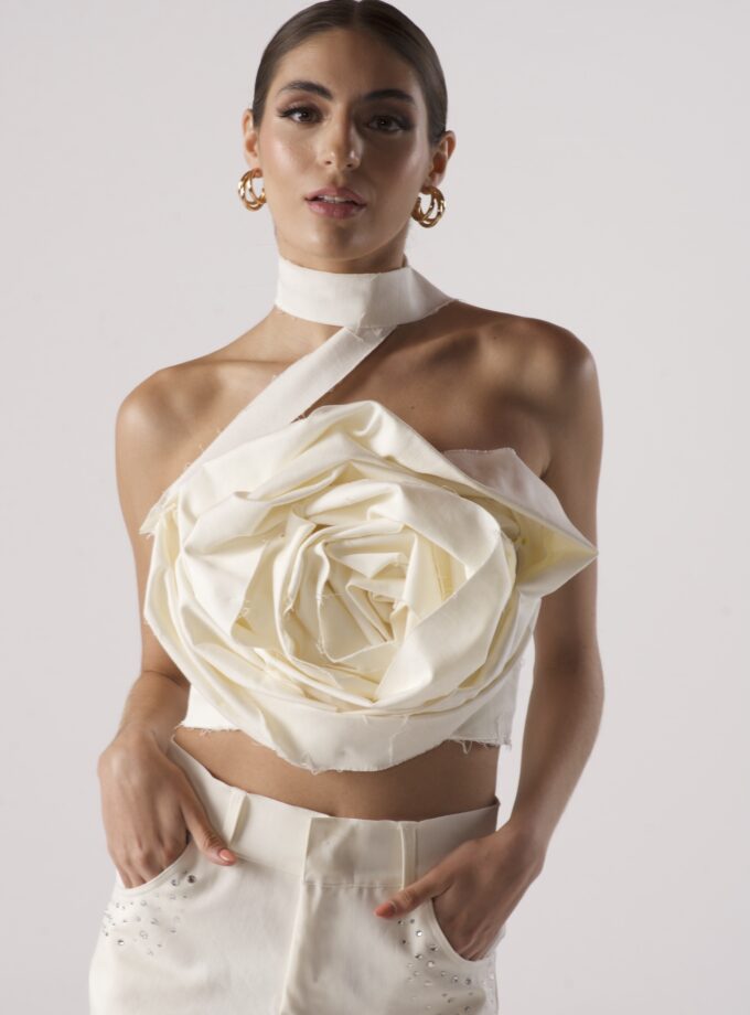White Rose Top