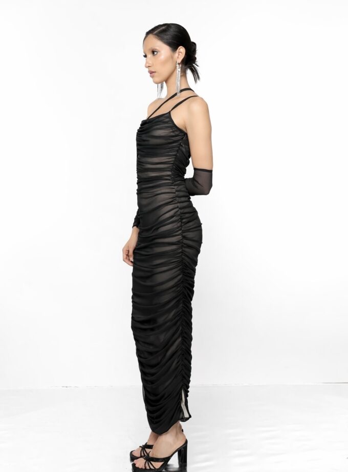Mesh Black Gown